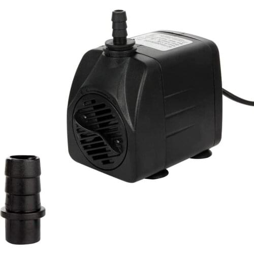 160GPH Aquarium Water Pump, Adjustable, Submersible Pump, Fountain Pump, Power Head, for Statuary, Fish Tank, Hydroponics