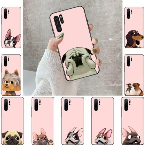 Pug Dog French Bulldog Phone Case For Huawei honor Mate P 9 10 20 30 40 Pro 10i 7 8 a x Lite nova 5t