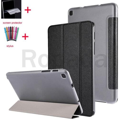Stand Cover For Samsung Galaxy Tab A7 Lite 8.4 inch 2021 SM-T225/SM-T220 Tablet Leather Case+screen protector+stylus