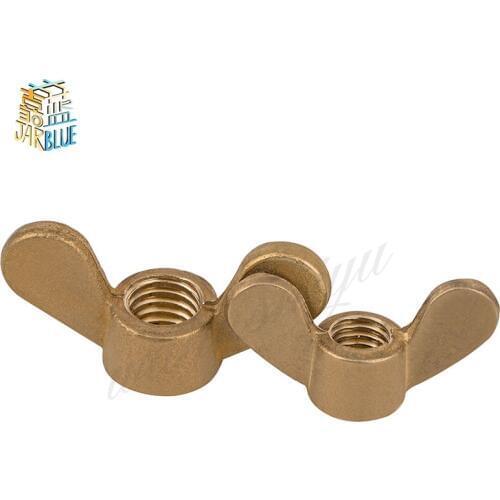 DIN315 M4 M5 M6 M8 M10 M12 M14 M16 Butterfly Nut Hand Tighten Wing Nuts Brass
