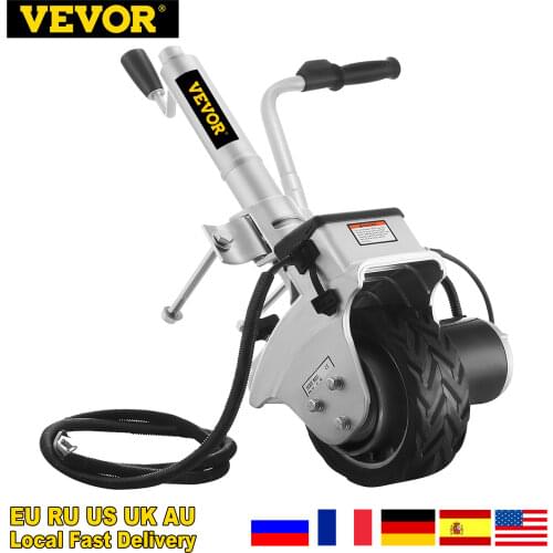 VEVOR 350W 12V Electric Motorised Jockey Wheel 2270KG Vehicle Load Caravan Boat Wheel Dolly Utility Trailer Car SUV Power Mover
