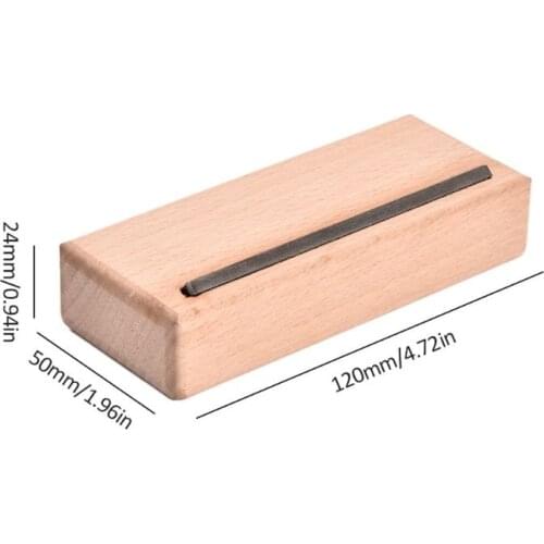 Guitar Fret End Bevel File Luthier Maple Wood 45 Degree Guitar Polishing Tool 87HF