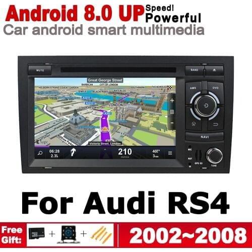 HD IPS Screen DSP Stereo Android 8.0 up Car DVD GPS Navi Map For Audi A4 RS4 8E 8H 2002~2008 MMI 2 DIN multimedia player radio