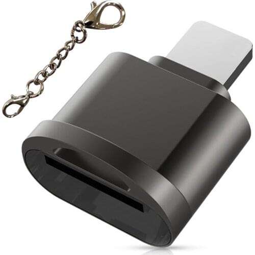 For iPhone Card Reader Micro SD TF Card Reader Adapter for iOS 13 Above System External OTG Memory Card Reader For iPhone 12