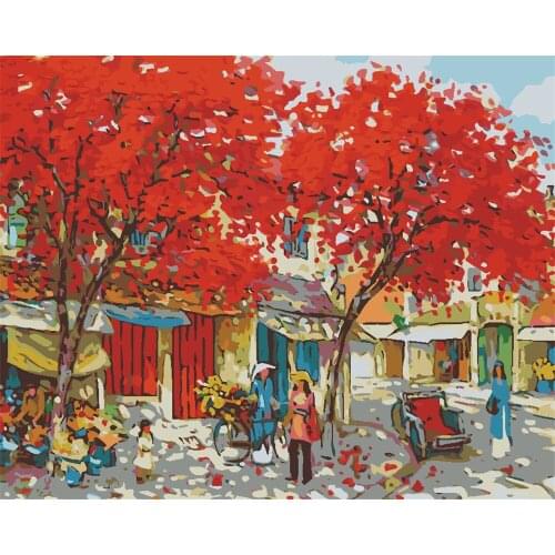 Cosy Love Diy Painting By Numbers No Frame Coloring Picture By Number Abstract Impression Art Pictures With Colors