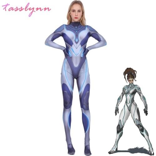 Hot Game StarCraft Sarah Louise Kerrigan Cosplay Costume 3D Print Spandex Zentai Halloween Costumes for Women Sexy Bodysuit