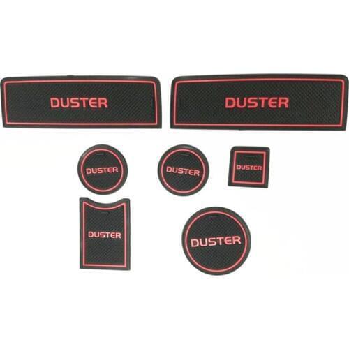 Non-slip mat Interior door pad cup mat for Renault duster 2016-2018,7pcs/lot,car styling, auto accessories