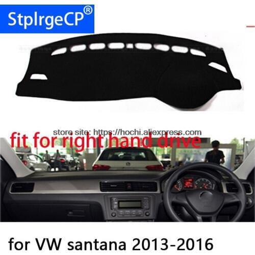 For Volkswagen VW Santana right hand drive dashboard mat Protective pad black car-styling Interior Refit Sticker Mat products
