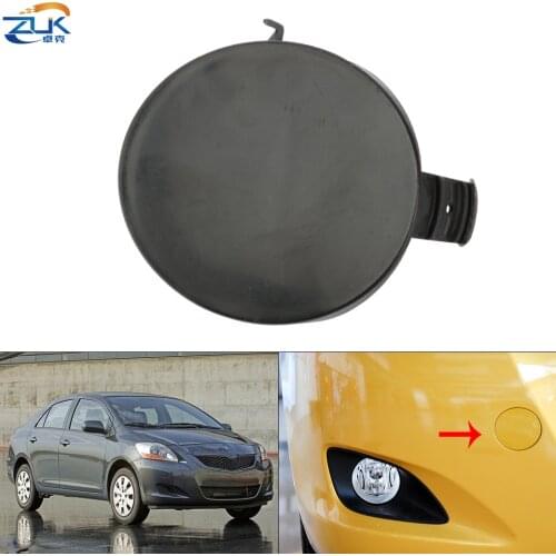 ZUK Front Bumper Towing Hook Cover Lid Unpainted For Toyota Yaris Sedan Soluna Vios 2008-2013 OEM:52721-0D902 Trailer Cap Lid