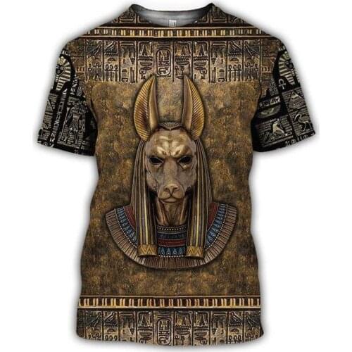 CLOOCL Summer Men T-shirts Ancient Egypt Gods Goddesses Pharaoh 3D Printed Short Sleeve Tee Shirt Harajuku Unisex Plus Size Tops