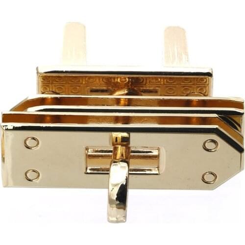 Metal Clasp Twist Lock Turn Locks Leather Crossbody Handbag Shoulder Bag Buckles Elegant DIY Bag Accessories