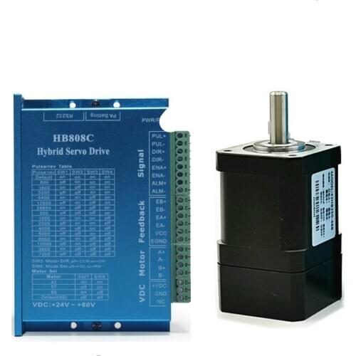 Nema 17 0.4N.m/ 0.5N.m/0.6N.m/step driver kit Hybird Servo Driver 42HB250-40B HB808C 86 2 Phase Stepper Motor