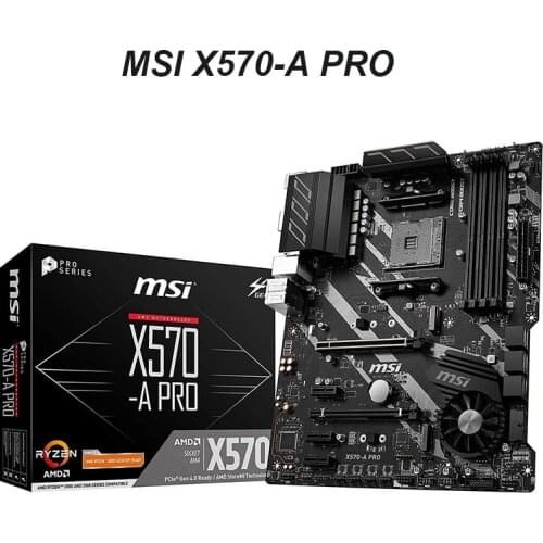NEW For MSI X570-A PRO Motherboard Socket AM4 DDR4 128GB For AMD X570 PICI-E 4.0 M.2 Original Desktop HDMI ATX Mainboard