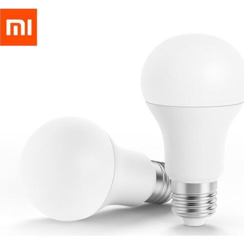 Original Xiaomi Mi Smart LED Bulb Wifi Remote Control Adjustable Brightness Eyecare Light Smart Bulb WHITE COLOR