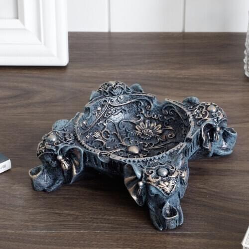 SHAPED ASHTRAY RESIN ELEPHANT HOLDER SMOKING ACCESSORIES PROTABLE ASHTRAY HOME DECORATION