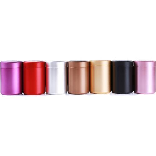 Alloy Travel Portable Seal Tea Box Cans Portable Multi-color Mini Tea Caddy Kung Fu tea sealed cans Dried fruit collection