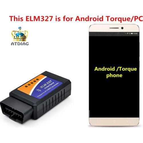 ELM327 Super Mini ELM327 V2.1 OBD2 Bluetooth Interface Auto Scanner Car Diagnostic Tool works on Android Windows Symbian