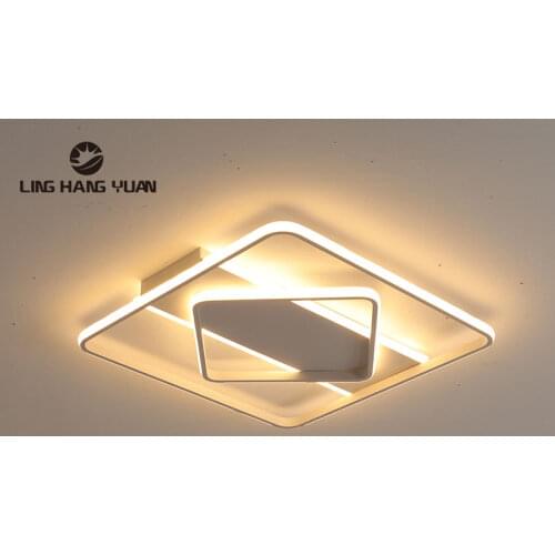 Led Ceiling Light Square Modern Chandelier Ceiling Lamp 220v 110v Home Light for Living room Bedroom Dining room Luminaires