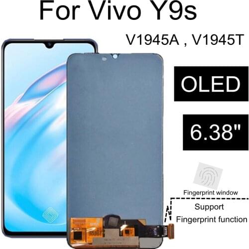 6.38“ AMOLED For VIVO Y9S LCD Display Touch Screen Assembly Replacement Accessory For phone OPPO V1945A, V1945T
