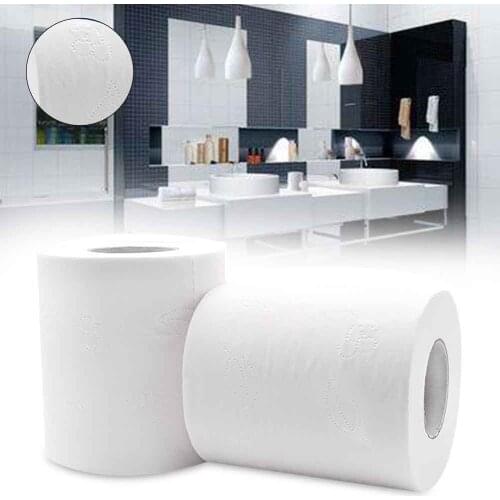 10rolls Living Room Highly Absorbent Wood Pulp Facial Napkin Toilet Paper 4 Layers Ultra Soft Bathroom Tissue Skin-friendly