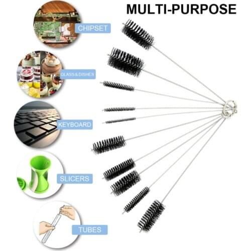 10Pcs Cleaning Brush Drinking Pipe Bottle Tube Cleaner Teapot Nozzle Baby Bottle Cleaning Brush Household Kitchen Cleaning Tool