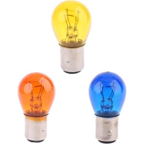 2Pcs BAY15D 1157 P21/5W S25 12V Car Clear Glass Lamp Brake Tail Bulb Car Indicator Halogen stop Lamp brake bulbs 12v