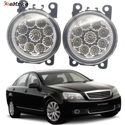 2PCS Car Styling 9-Pieces LED Fog Light Lamp for Holden Statesman WM 2006 2007 2008 2009 2010 Caprice Fog Lights H11 12V DRL
