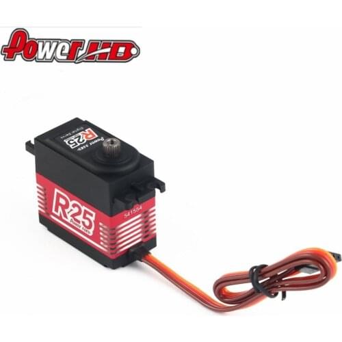 2019 POWER HD R25 Alloy Gear Digital Coreless High Voltage Servo with 25kg High Torque for RC Remote Control Car Boat Ship hz