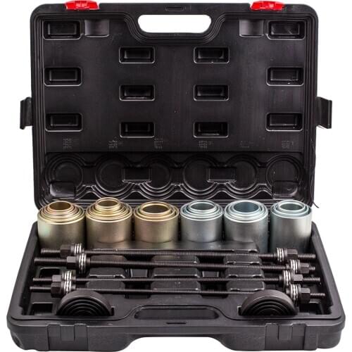 26Pcs Car Universal Bush Bearing Removal Insertion Tools Press Pull Sleeve Kit Car Bearing Kit