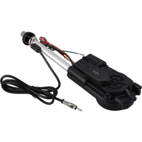 Car Electric Aerial Radio Automatic Booster Power Antenna Kit Black