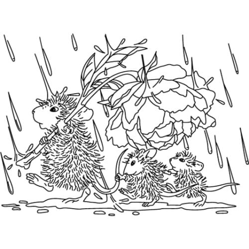 Mouse stamp Clear Stamp for Scrapbooking Transparent Silicone Rubber DIY Photo Album Decor A86