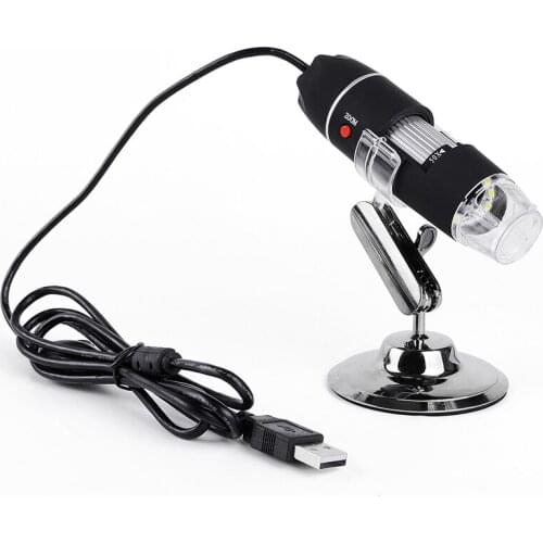 Electronic magnifying glass 1000 times high magnification high-definition table-mounted digital microscope with lamp