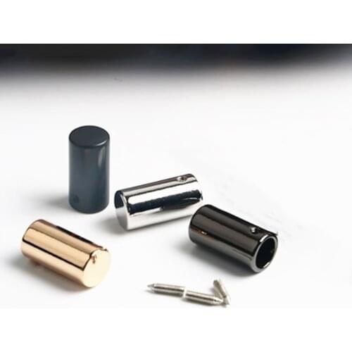 Alloy Cylindrical Cord Stopper Ends Lid Lock Toggle for Clothes Bag Sportswear Shoelace Rope Parts Accessories with Screw 20pcs