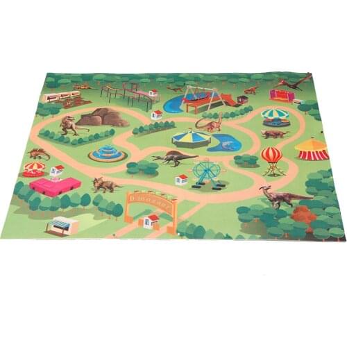 Dinosaur Toy Action Figure Dino Park Play Mat Trees Realistic Dinosaur Model Tyrannosaurus Rex Triceratops Educational Toy Gifts