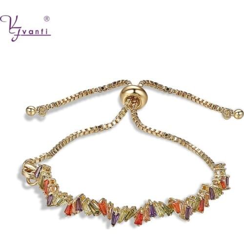 Kfvanfi 2020 Womens Bracelets Jewelry Multicolour Stone Adjustable Bracelet