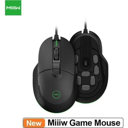 Miiiw 700G USB Wired Gaming Mouse 6 Programmable Buttons 7200DPI Colorful RGB Backlit Computer Gamer Gaming Mouse