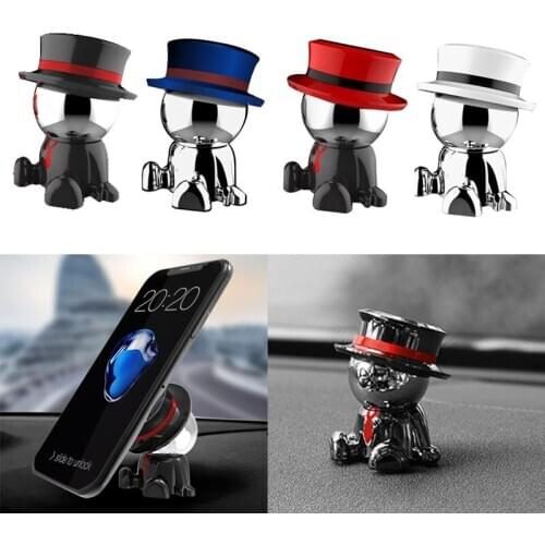 Magnetic Rotatable Universal Car Holder Cartoon People Shape Phone Cell Stand For Car Mount GPS Automobiles Interior Accessories