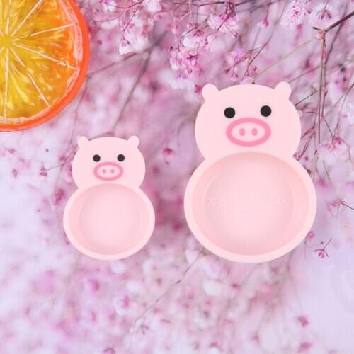 2 Pcs Mini Cute Piggy Kids Kitchen Toys Fast Food Pretend Play Cooking Games Miniature Dishes Products For Children