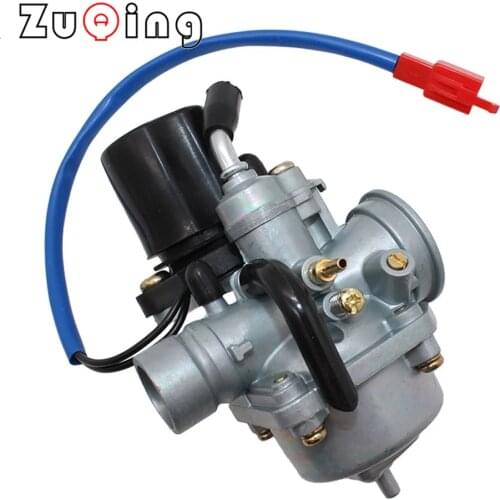 Motorcycle PZ19 19mm Carburetor with Electric Choke for Yamaha 2 Stroke 50cc 70cc 90cc Jog ATV Scooter Quad Go-kart Moped