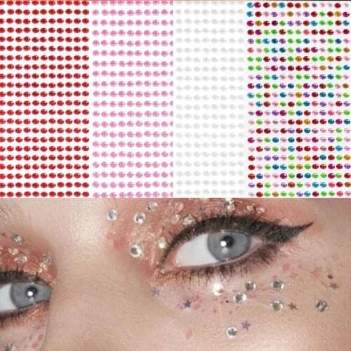 Nail Stickers Eyeshadow Stickers DIY Beauty Body Brow Makeup Face Jewels Diamond Decoration 3D Diamond Face Tattoo