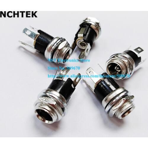 NCHTEK DC 5.5x2.1mm Jack Socket Panel-Mount Connector/Free Shipping/50PCS