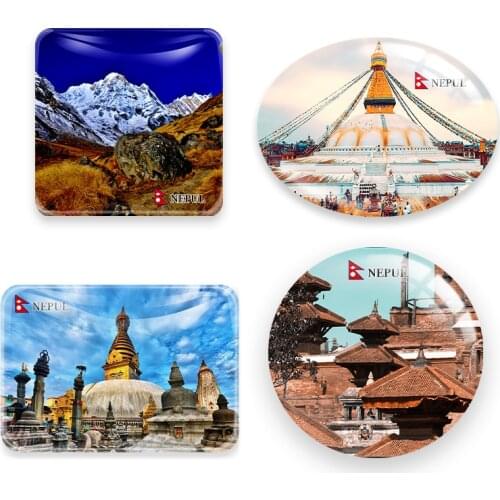 Nepal Landscape Fridge Magnets Souvenir Nepal Scenic Spots Decorative Crafts Home Decor Gift Ideas Asia Tourist