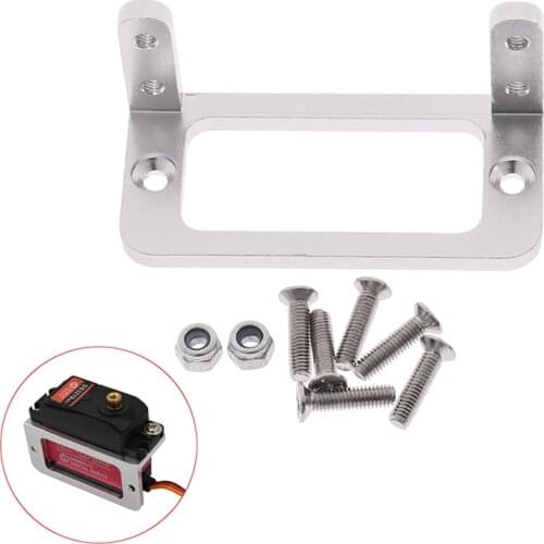 New 1 Set Aluminum Alloy Servo Holder Servo Mount For RC Airplane Boat Car Servo 3003 MG995 Servo Bracket