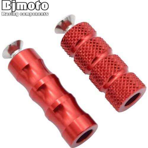 BJMOTO Motorcycle CNC Foot Rests 6MM Hole Gear Shift Brake Lever Footrests Footpeg Rearsets Foot Pegs for Honda Kawasaki Yamaha