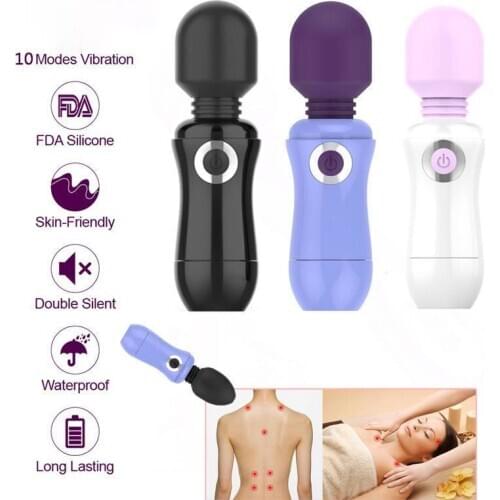 Portable AV Magic Wand Vibrator Sex Toy for Women Masturbator Clitoris Stimulator G Spot Vibrating Dildo Massager for Adults