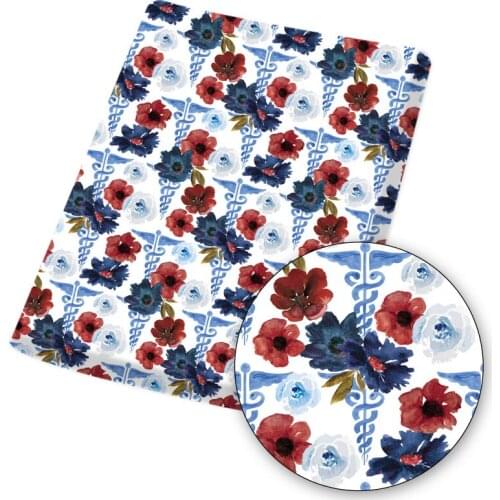 Polyester Cotton Fabric Sunflower Flower Printed Cloth Sheets Dress Making Handmade Masks DIY Crafts Supplies 45*145cm 1pc