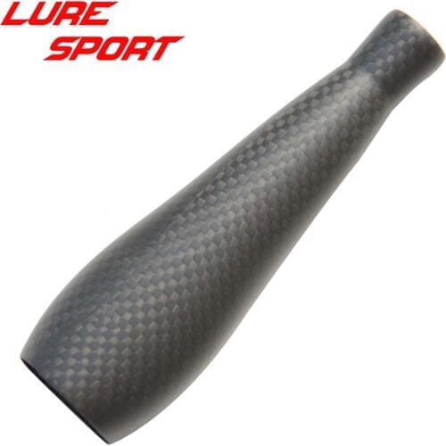 LureSport 2pcs woven carbon Grip 11cm semi-circle cross section 3K carbon handle Rod Building component Rod Repair DIY blank