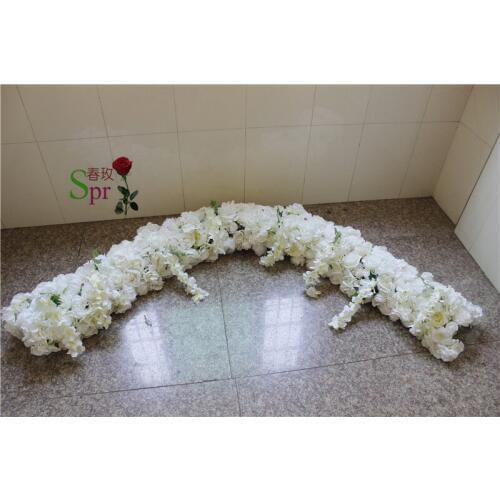 SPR 2M/lot wedding small road lead flower wall stage backdrop decorative wholesale artificial flower