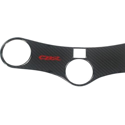 Carbon Motorcycle Decal Pad Triple Tree Top Clamp Upper Front End Car Stickers Decals for CBR929 cbr945 1990-1993