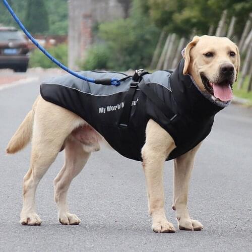 Waterproof Reflective Winter Dog Coat, Windproof Warm Puppy Jacket, Lightweight Pet Sport Vest for Small Medium & Large Dogs